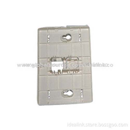 US Style Faceplate with 1 or Dual Ports, Made of ABS Material